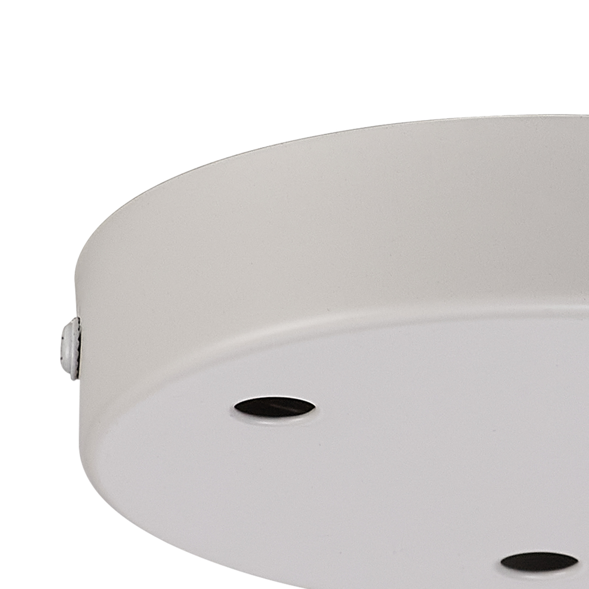 Hayes 3 Hole 12cm Round Ceiling Plate White D0827WH  Deco Hayes White